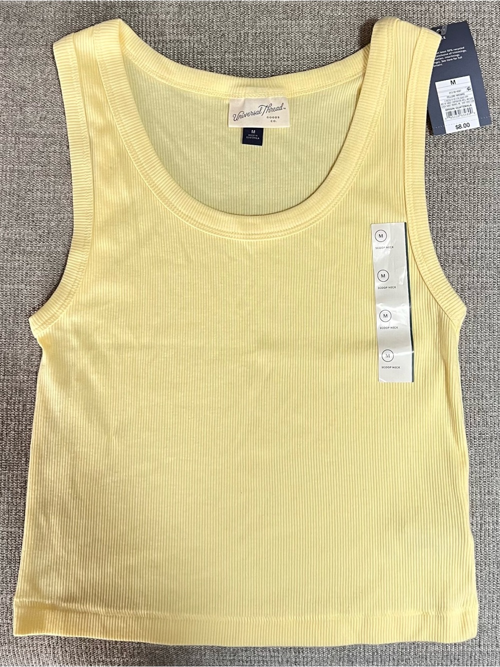 Universal Thread Ribbed Scoopneck Tank - Picture 1 of 4